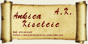 Ankica Kiselčić vizit kartica
